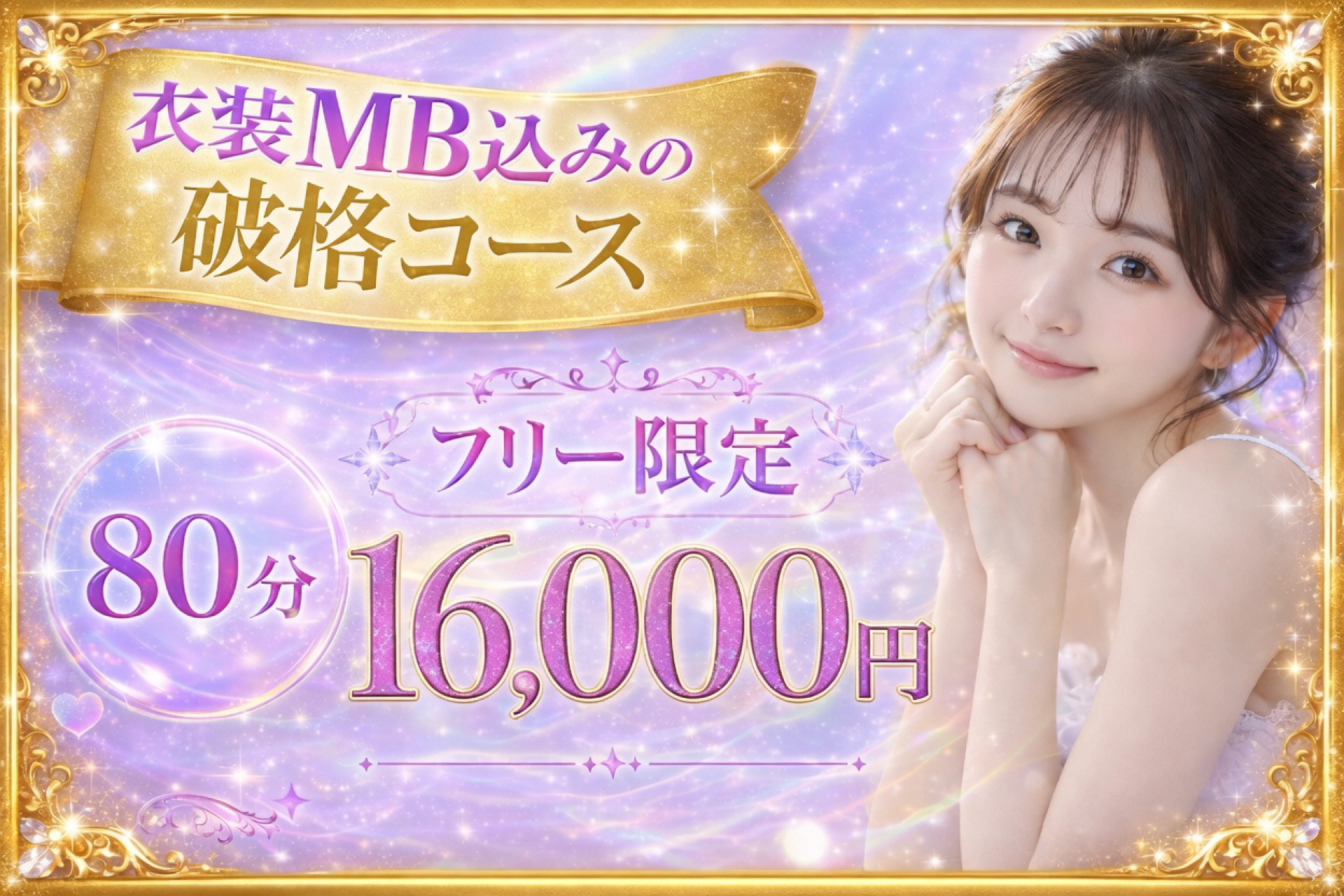 フリー限定MB込みコース