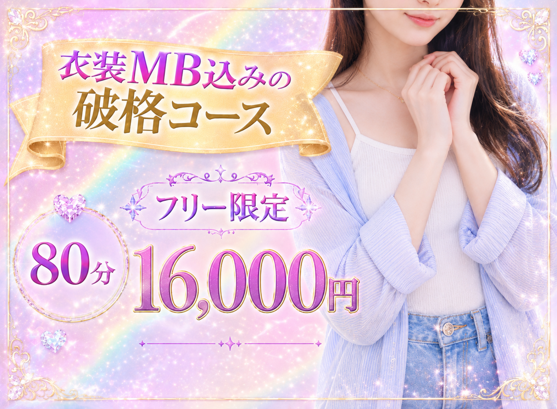 フリー限定MB込みコース
