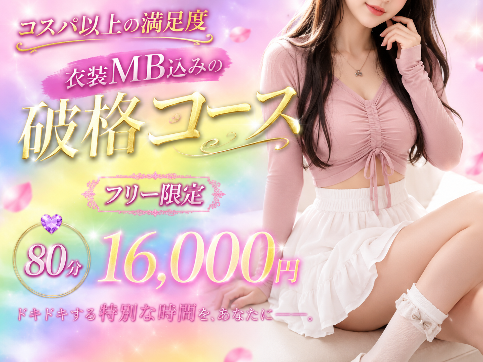 フリー限定MB込みコース